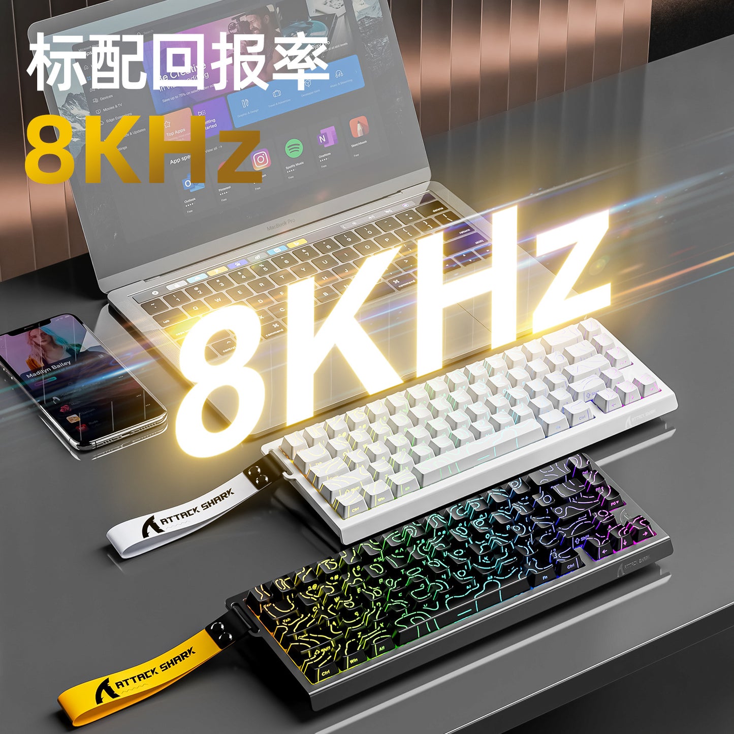 NEXUS Apex 68 — Teclado Gaming Magnético 65% RGB Hot-Swap (Rapid Trigger)