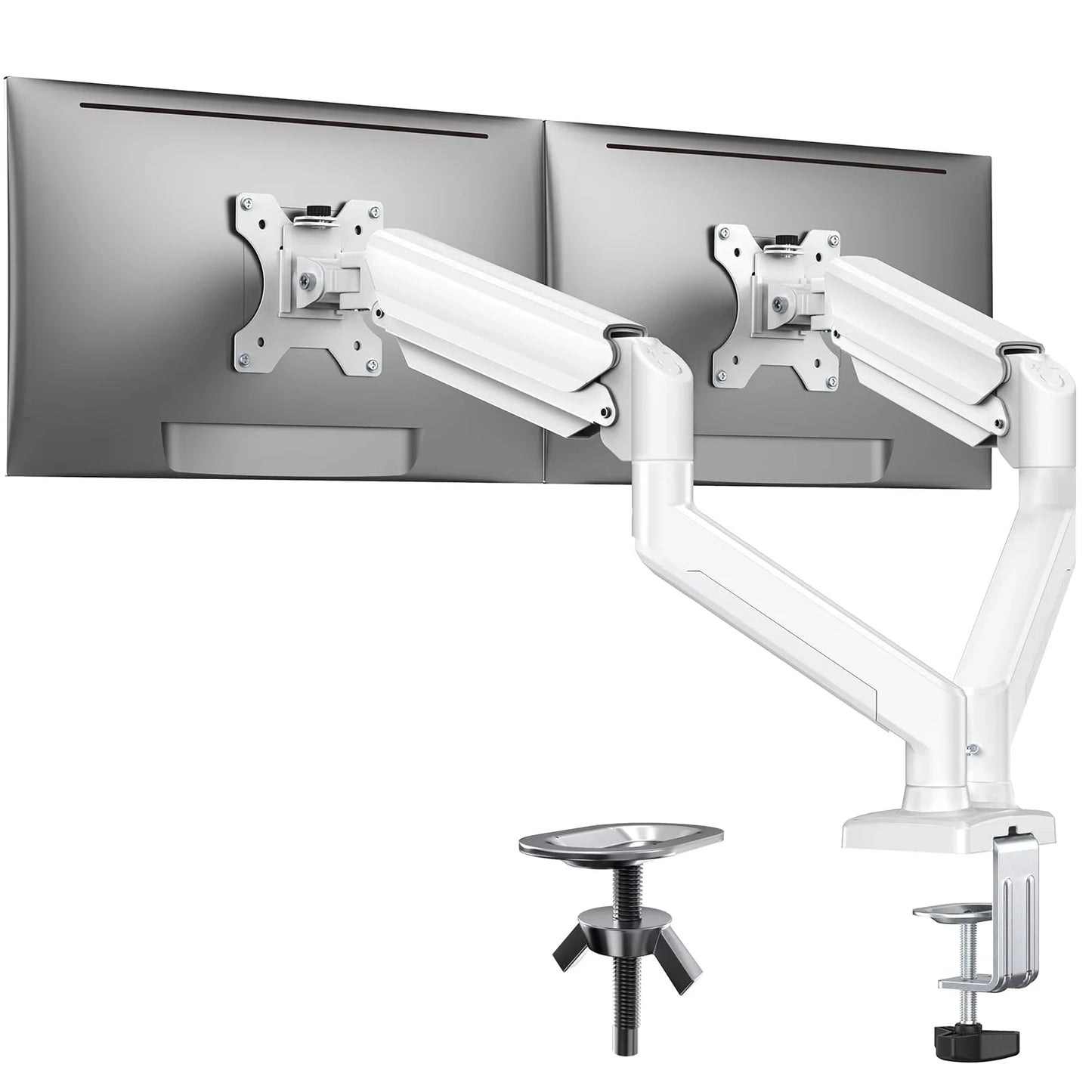 NEXUS Dual Arm — Suporte Duplo para Monitores 13"–32" com Rotação 360° e Inclinação