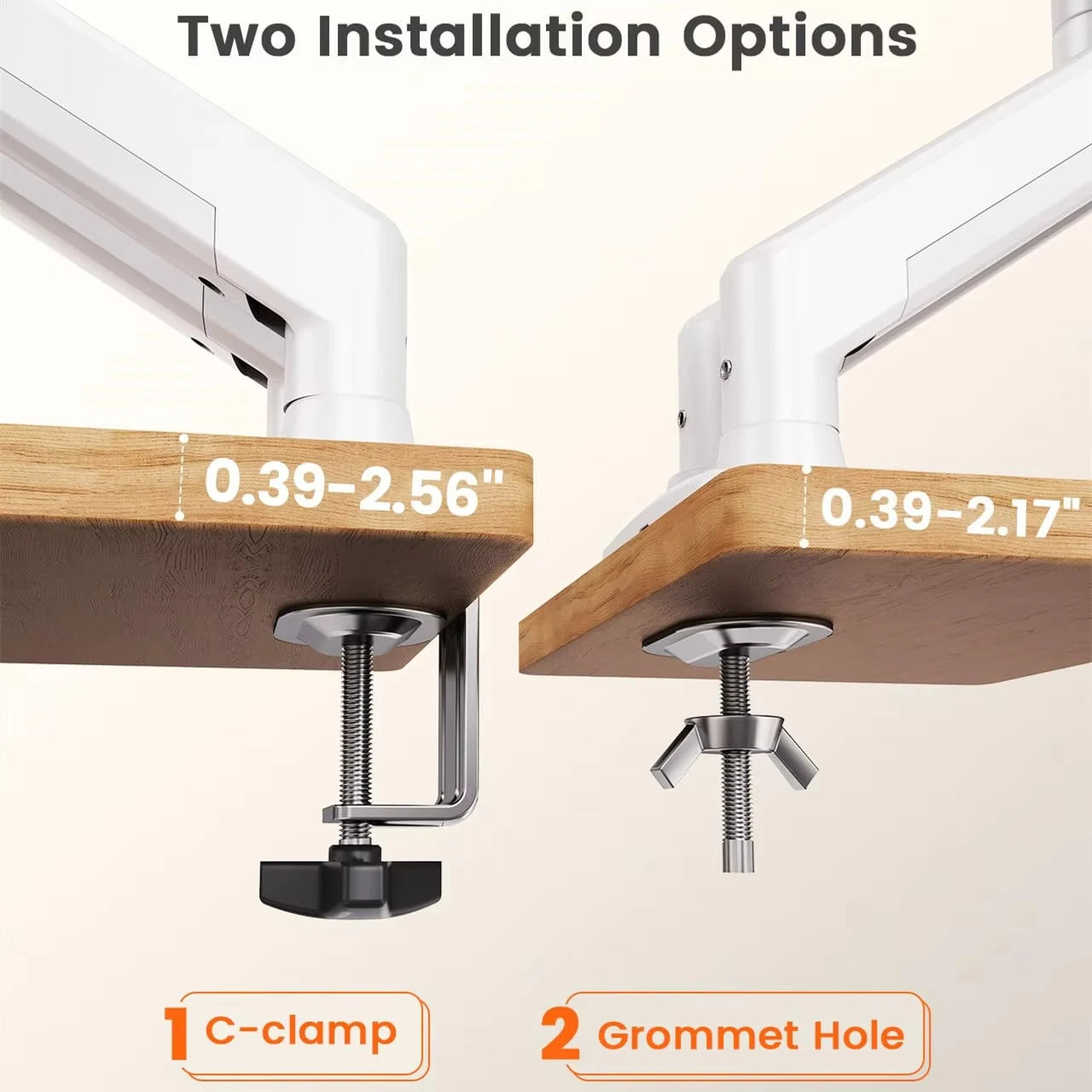 NEXUS Dual Arm — Suporte Duplo para Monitores 13"–32" com Rotação 360° e Inclinação