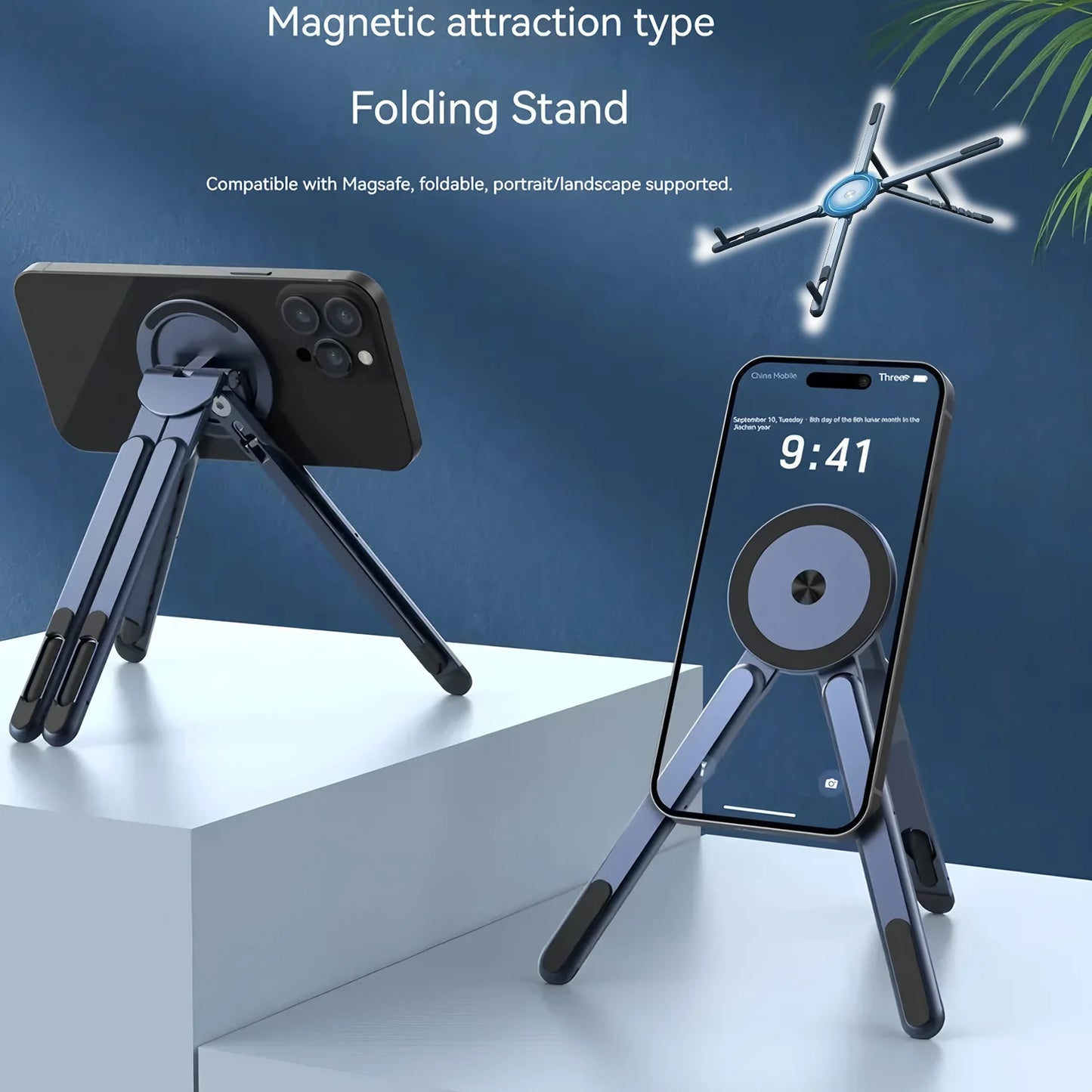 NEXUS MagGrip Handheld — Suporte Magnético em Alumínio para iPhone, Portátil e Tablet
