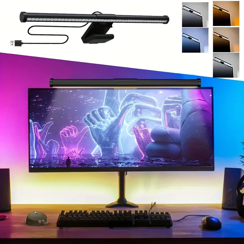 NEXUS Halo RGB — Barra de Luz LED para Monitor com Dimming Contínuo e RGBIC