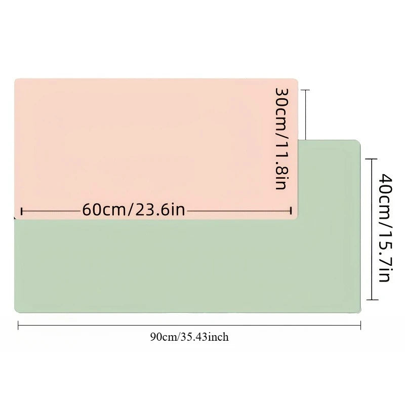 NEXUS Deskpad XL — Tapete de Secretária em Pele PU Impermeável 90×40 cm / 60×30 cm